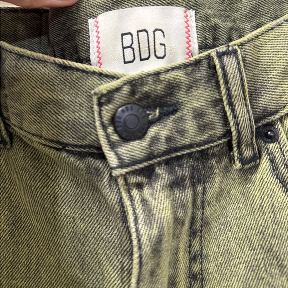 BDG Cowgirl Jeans Women's Green Distressed - Picture 3 of 5
